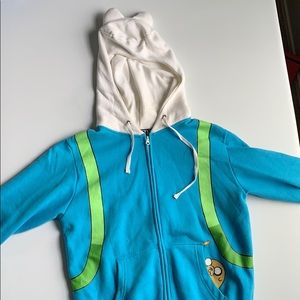 Adventure Time Finn the Human Zip-Up Jacket